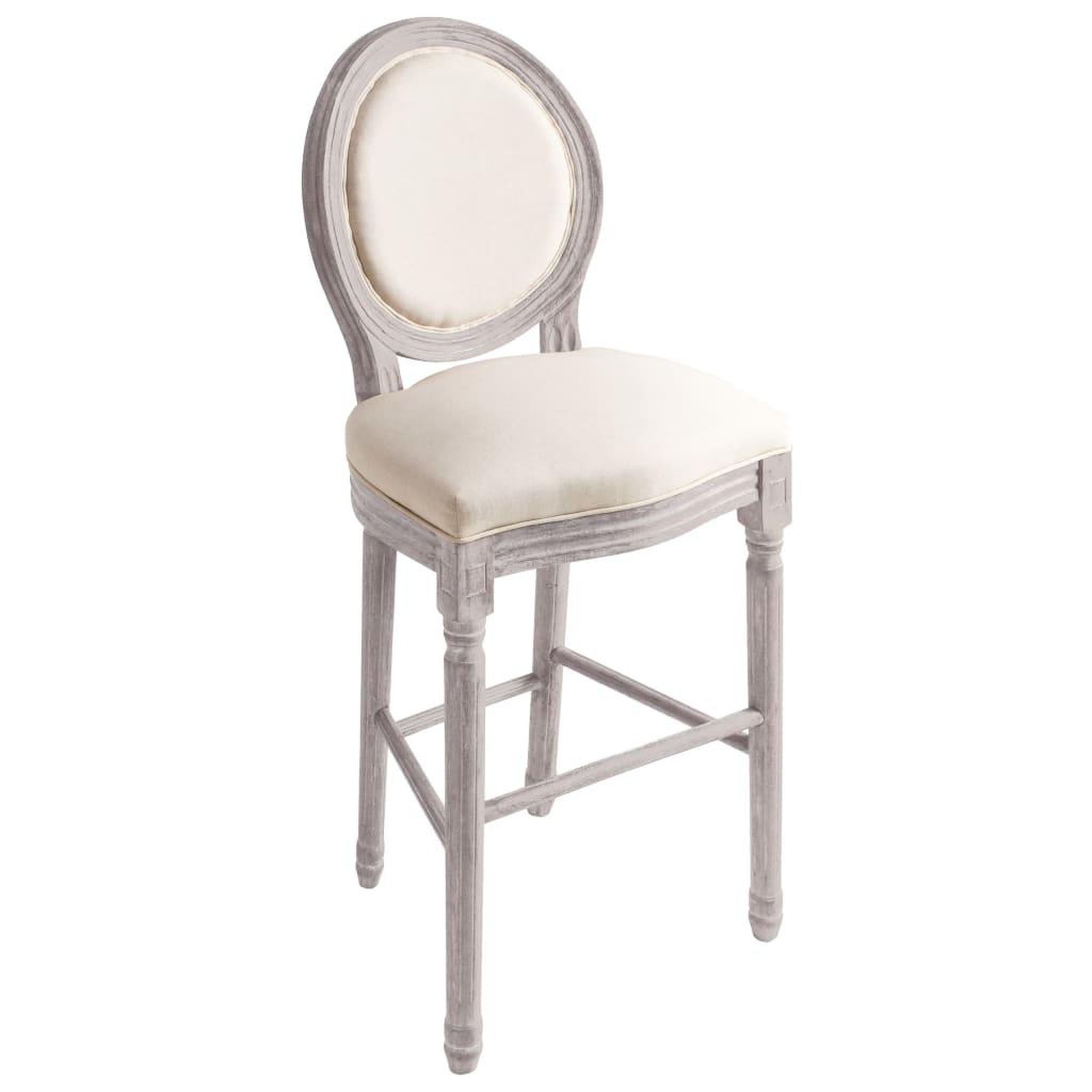 Voir la diapositive 3 : VIDAXL Tabourets de bar lot de 2 blanc lin