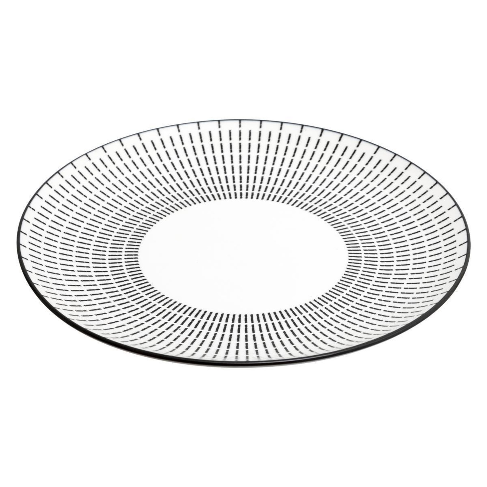 Voir la diapositive 3 : SECRET DE GOURMET Service de Table 18 Pièces  Lunis  27cm Noir & Blanc
