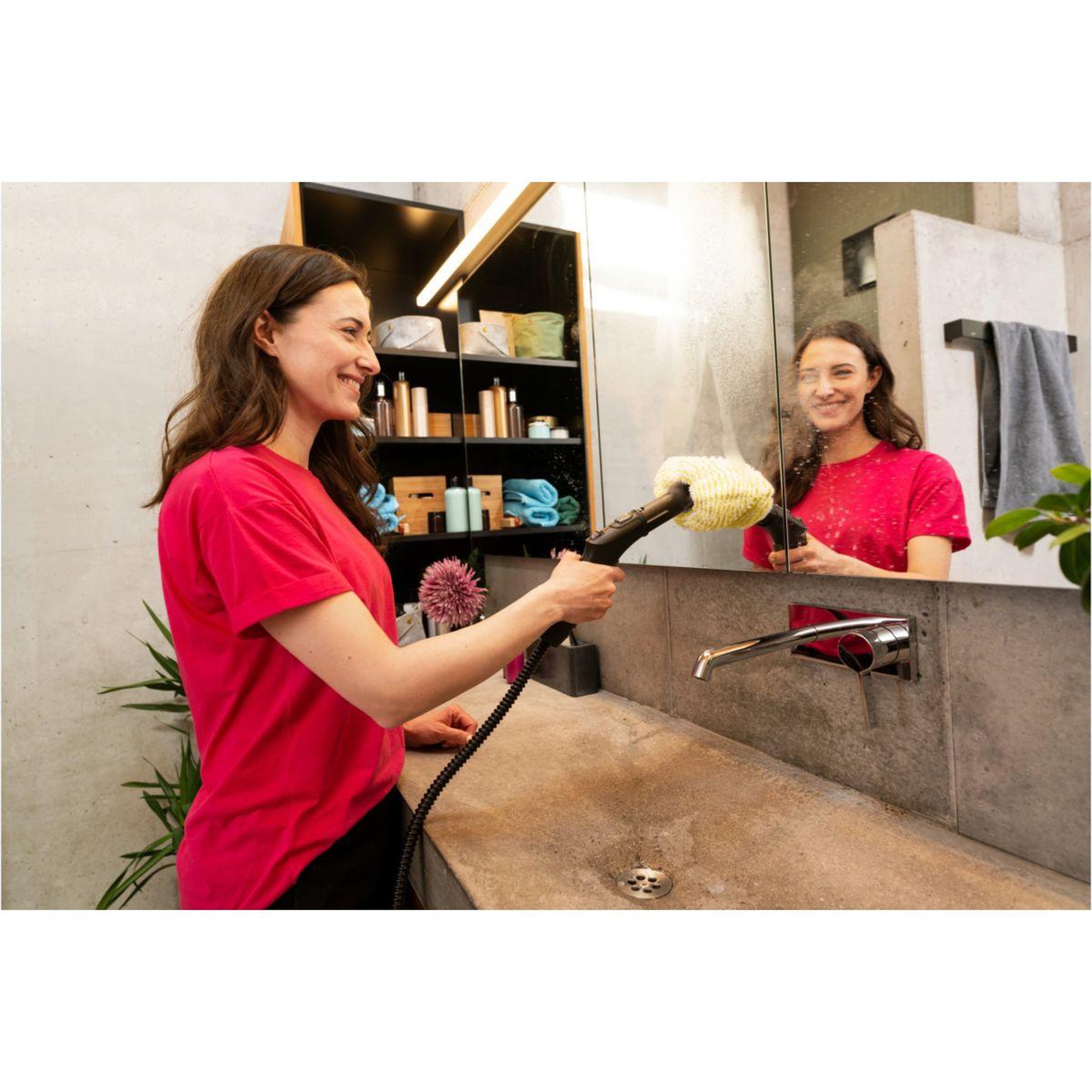 Voir la diapositive 5 : KARCHER Lingettes et serpillères Microfibre x2 buse à main nettoyeur vapeur SC