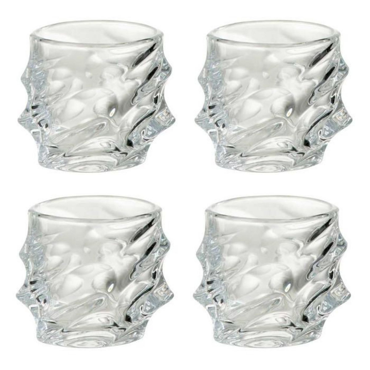 Paris Prix Lot de 4 Verres à Whisky  Michigan  11cm Transparent