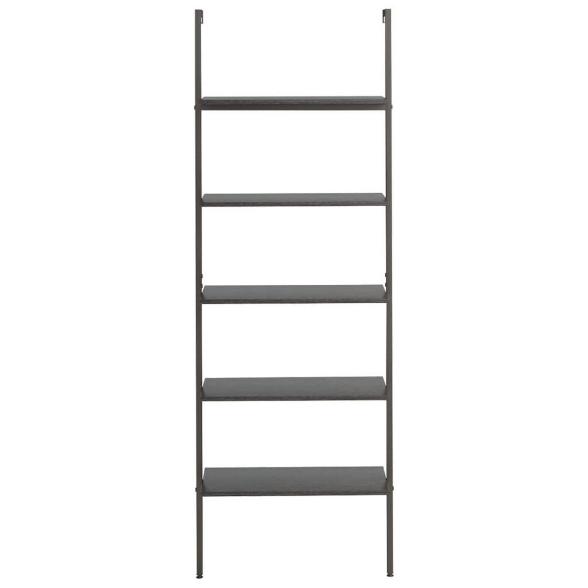 VIDAXL Etagere inclinee a 5 niveaux Noir 64x35x185 cm