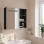 Voir la diapositive 3 : VIDAXL Armoire de salle de bain a miroir avec LED gris 60x13x52 cm