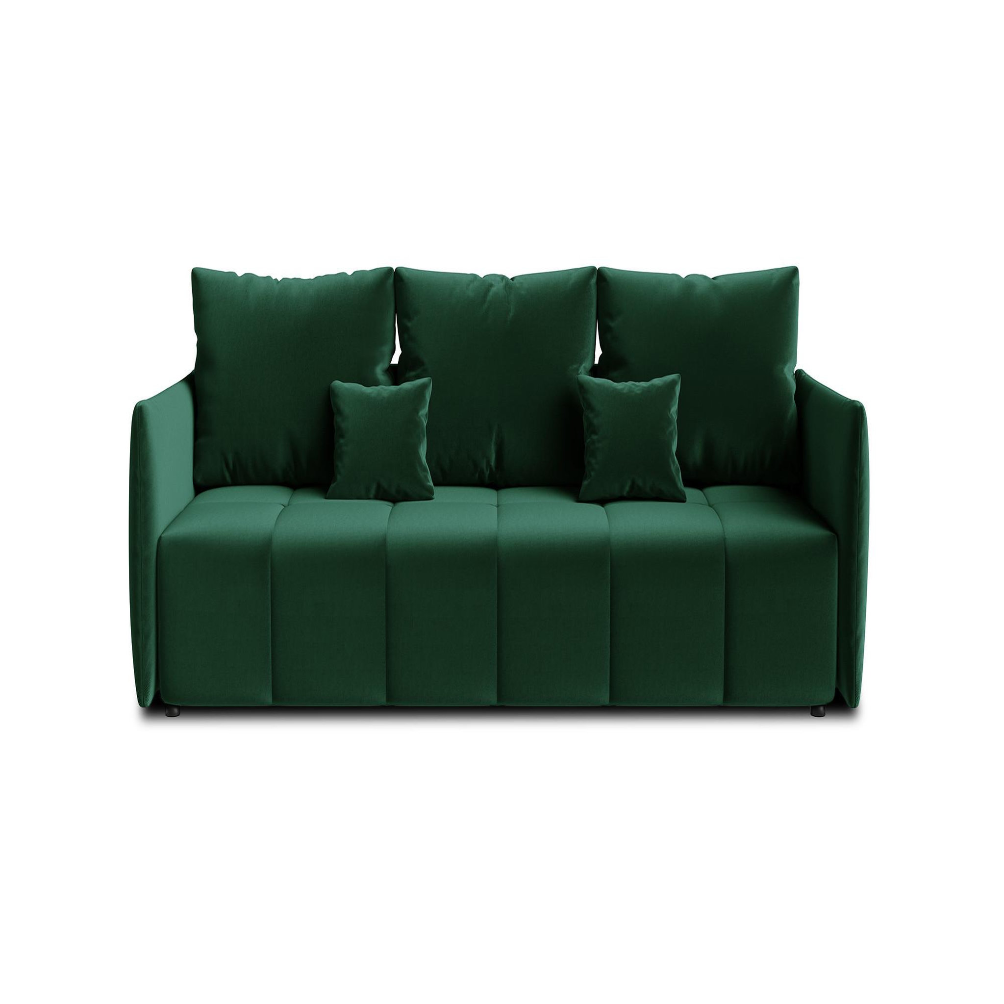 Voir la diapositive 5 : BEST MOBILIER Petra - canapé 3 places convertible avec coffre - en velours