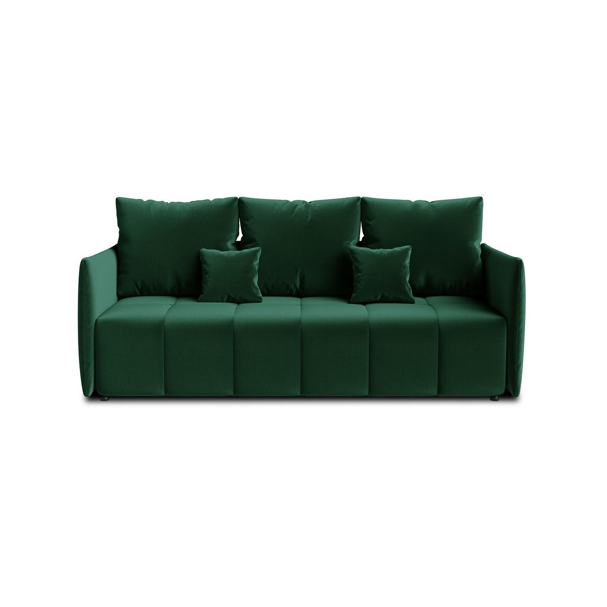 BEST MOBILIER Petra - canapé 3 places convertible avec coffre - en velours