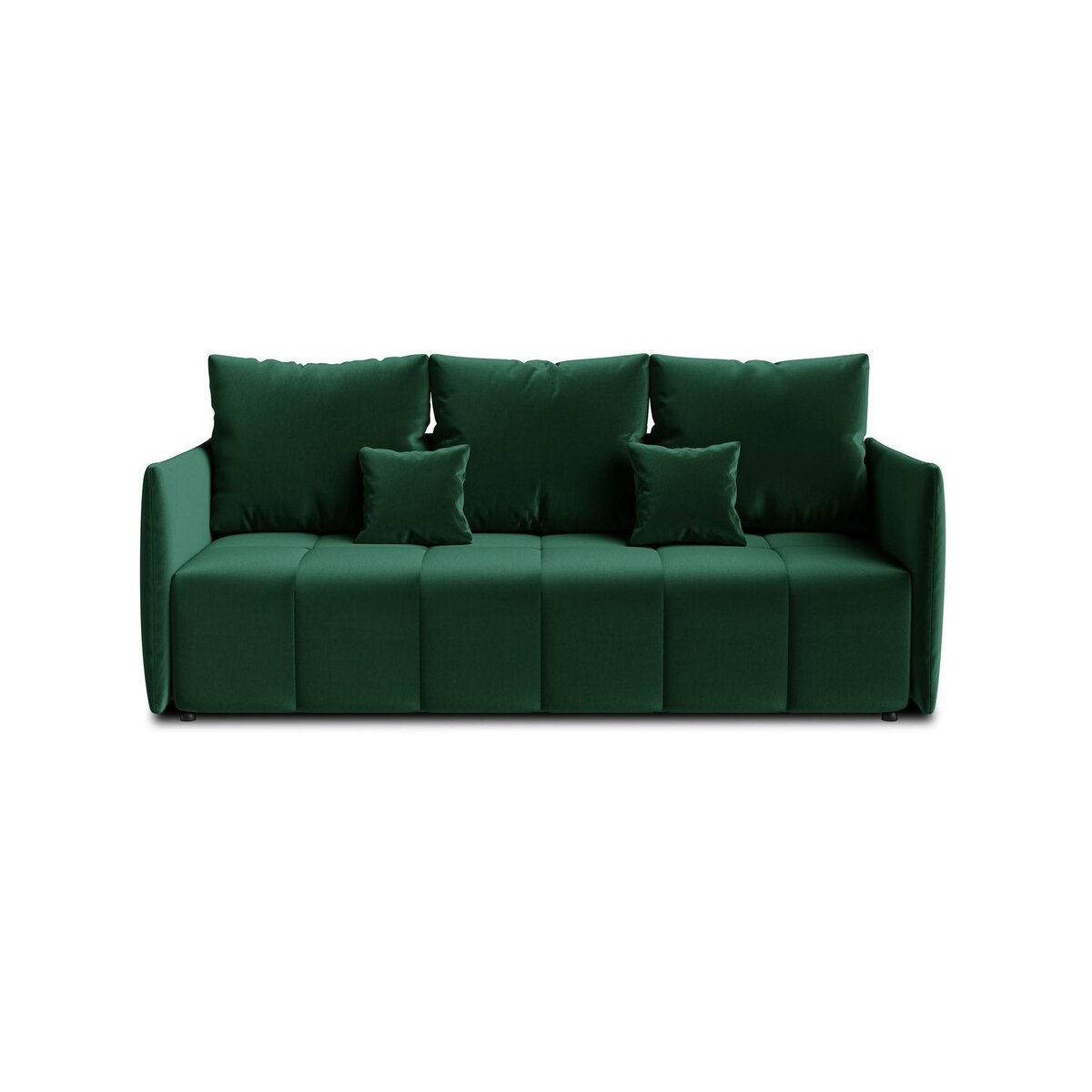 BEST MOBILIER Petra - canapé 3 places convertible avec coffre - en velours