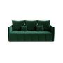 Voir la diapositive 5 : BEST MOBILIER Petra - canapé 3 places convertible avec coffre - en velours