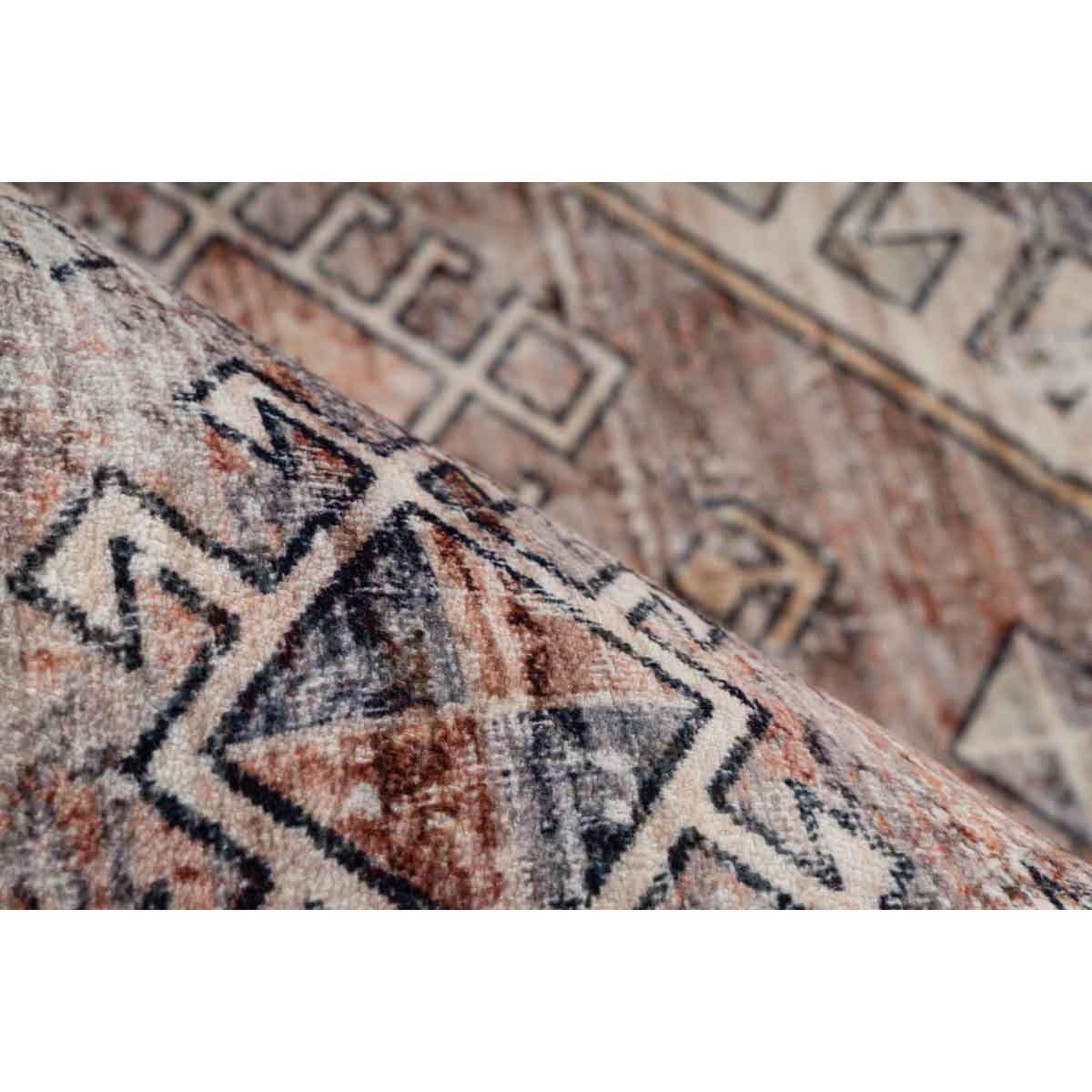 Voir la diapositive 3 : Paris Prix Tapis Tissé à Poils Courts Vintage  Ilian VI  Terracotta