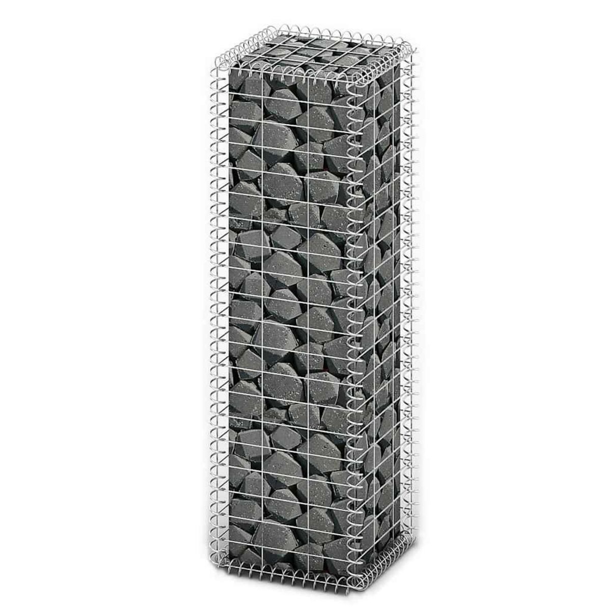 VIDAXL Panier de gabion avec couvercle Fil galvanise 100x30x30 cm