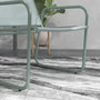 Voir la diapositive 4 : OUTSUNNY Ensemble salon de jardin 3 pcs 2 fauteuils et table ronde vert