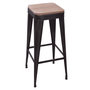 Voir la diapositive 1 : ATMOSPHERA Tabouret de bar en métal Joris - H. 80 cm