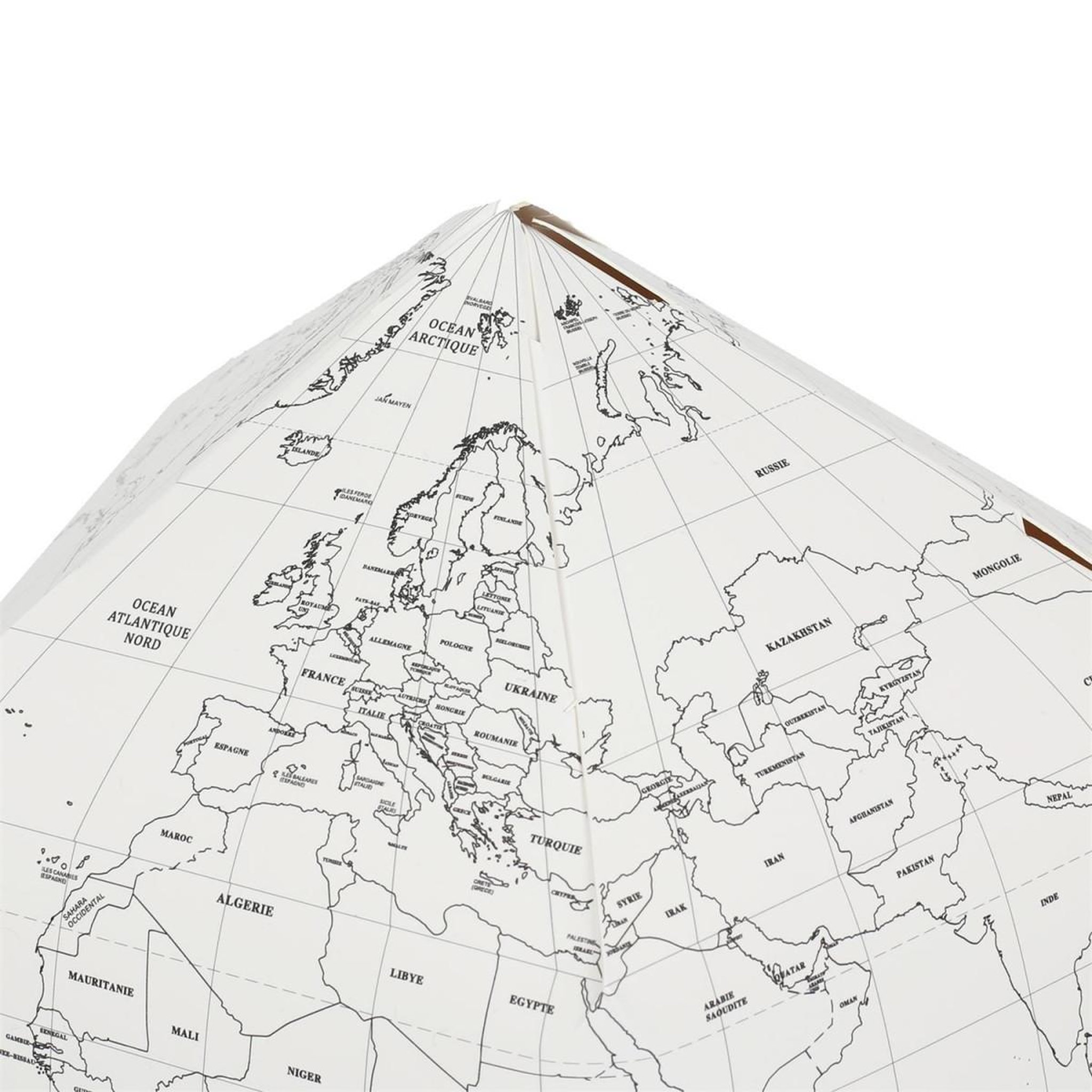 Voir la diapositive 3 : Jeux 2 momes Globe terrestre à colorier  5 feutres  26cm blanc