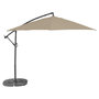 Voir la diapositive 1 : GARDENSTAR Parasol déporté rectangulaire gris argent IMERO 