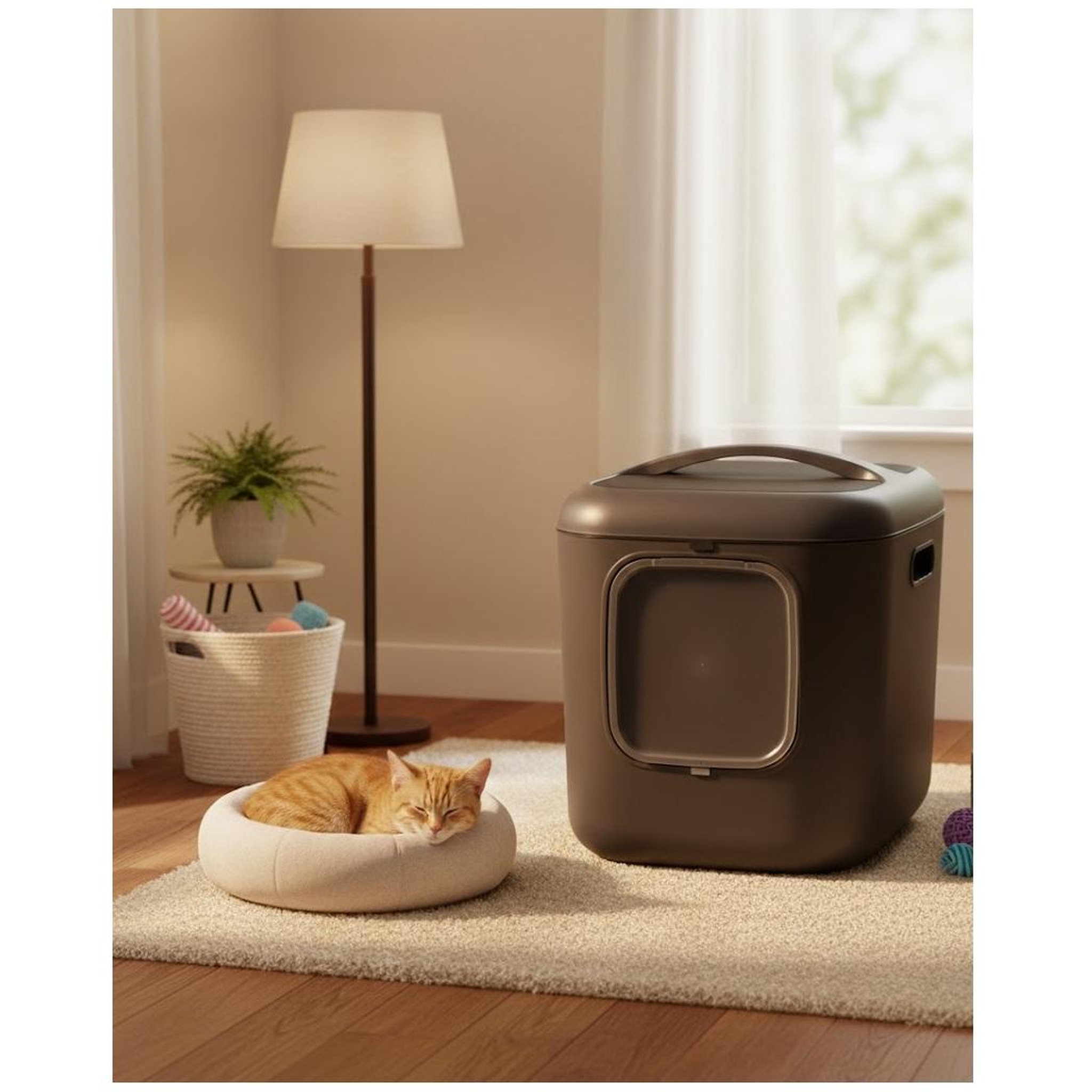 Voir la diapositive 3 : Eden Maison de toilette pour chat romy