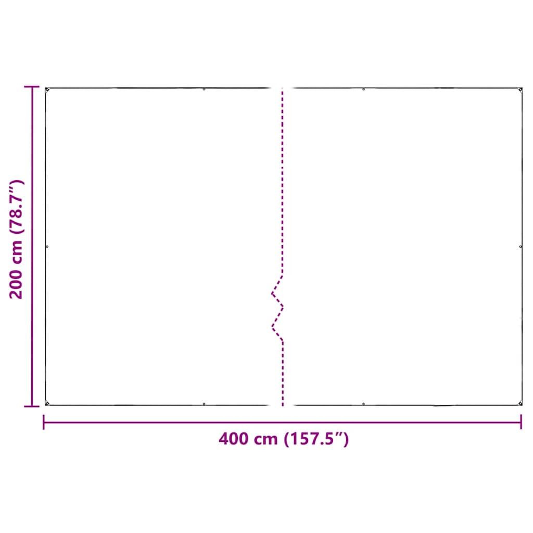 Voir la diapositive 6 : VIDAXL Couverture vegetale avec œillets 2x4 m PVC