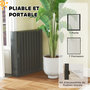 Voir la diapositive 5 : PAWHUT Parc enclos chien modulable pliable - porte verrouillable, 8 panneaux - acier noir