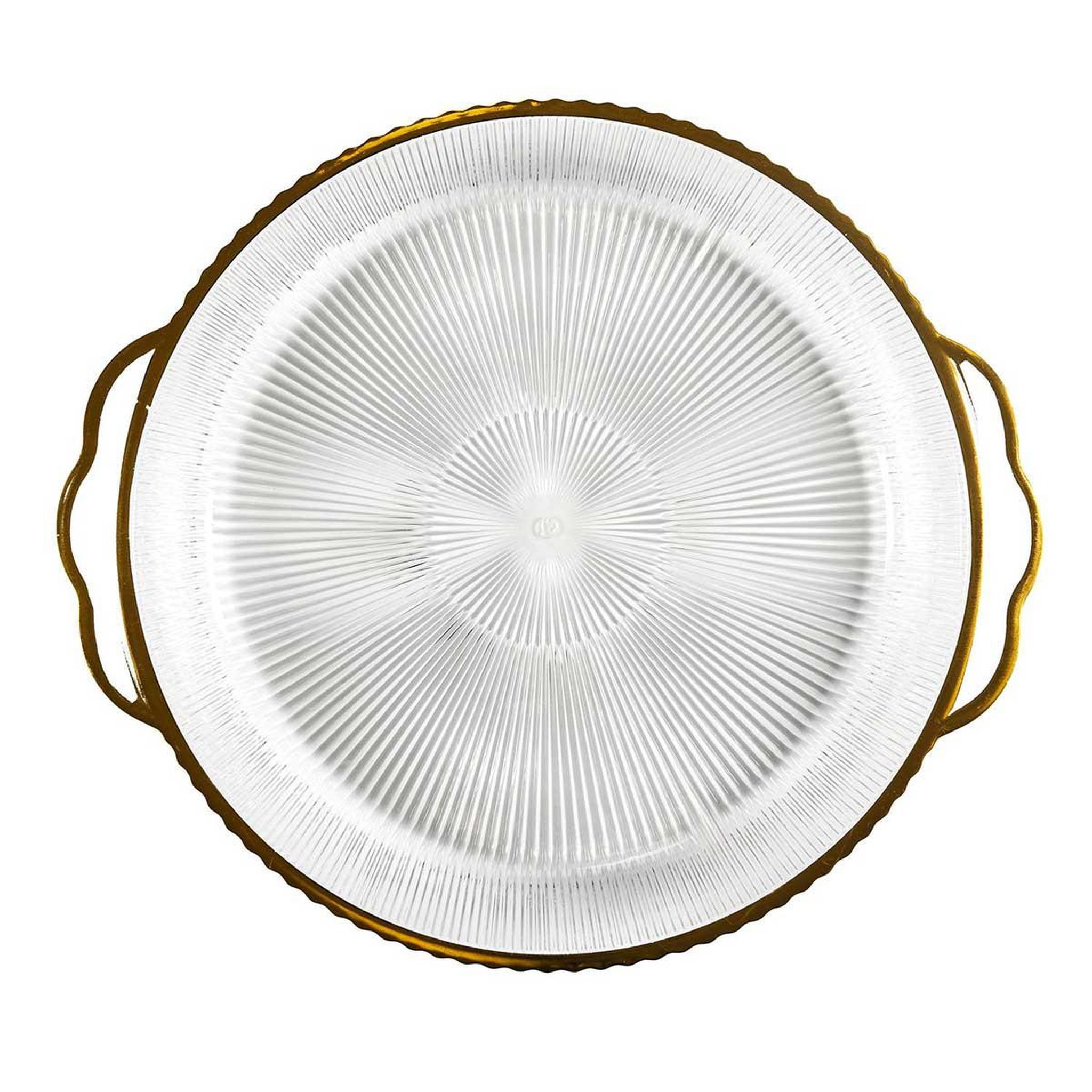 Voir la diapositive 3 : The Home Deco Factory Plateau de service design  mirage  38cm transparent