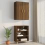 Voir la diapositive 3 : VIDAXL Armoire murale suspendue Chene marron 69,5x34x90 cm
