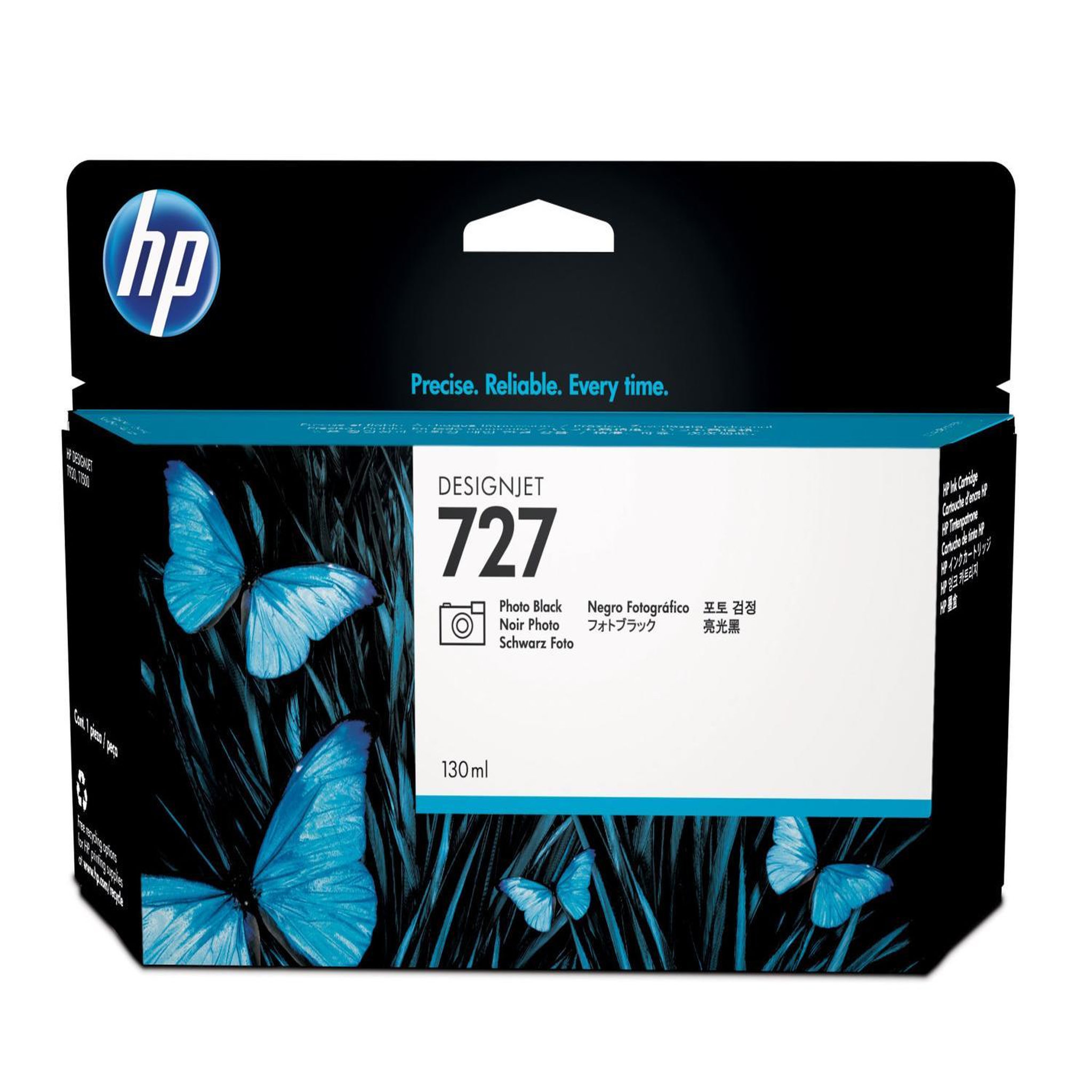 Voir la diapositive 2 : HP Cartouche d'encre HP 727 - Noir - 130 ml (B3P23A)