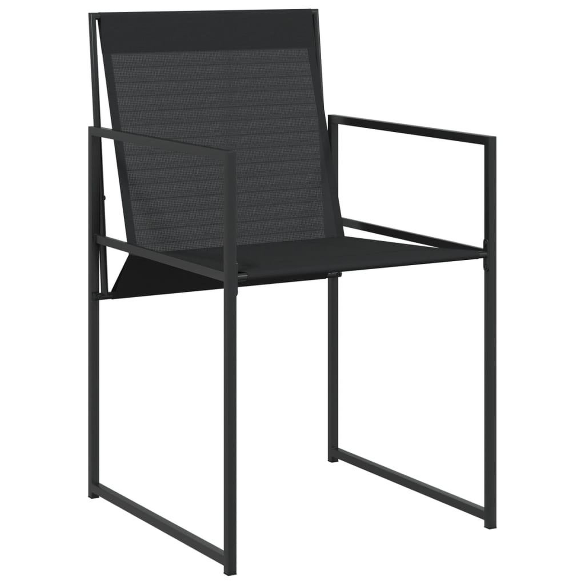 Voir la diapositive 4 : VIDAXL Ensemble a manger de jardin 13 pcs noir textilene