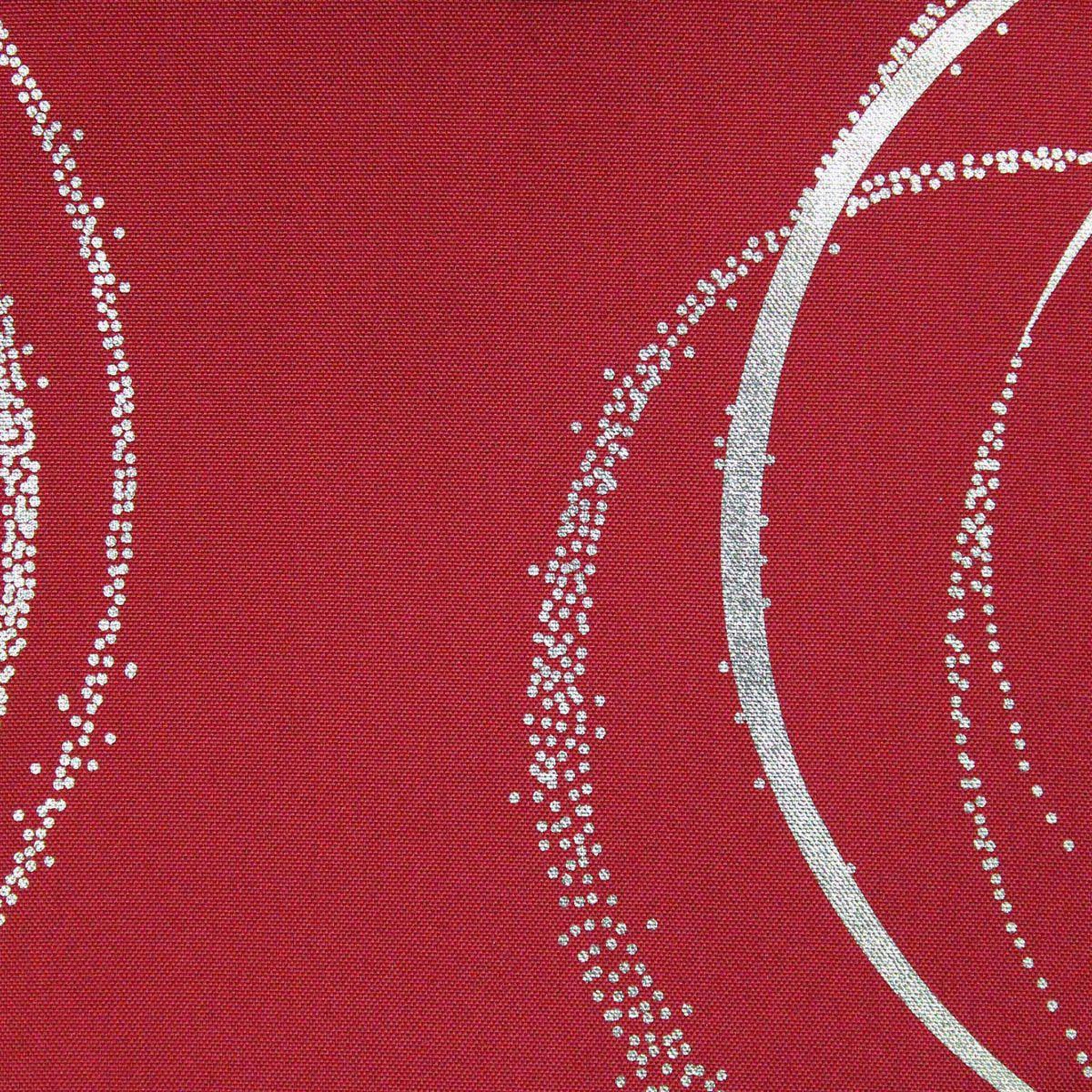 Voir la diapositive 2 : Douceur d'Intérieur Nappe imprimé métallisé  bully  150x300cm rouge