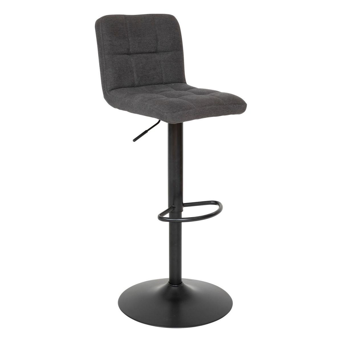 TOILINUX Lot de 2 chaises de bar en tissu DELEK