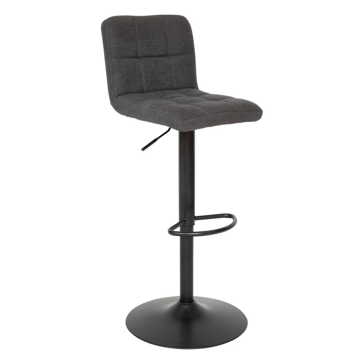 TOILINUX Lot de 2 chaises de bar en tissu DELEK