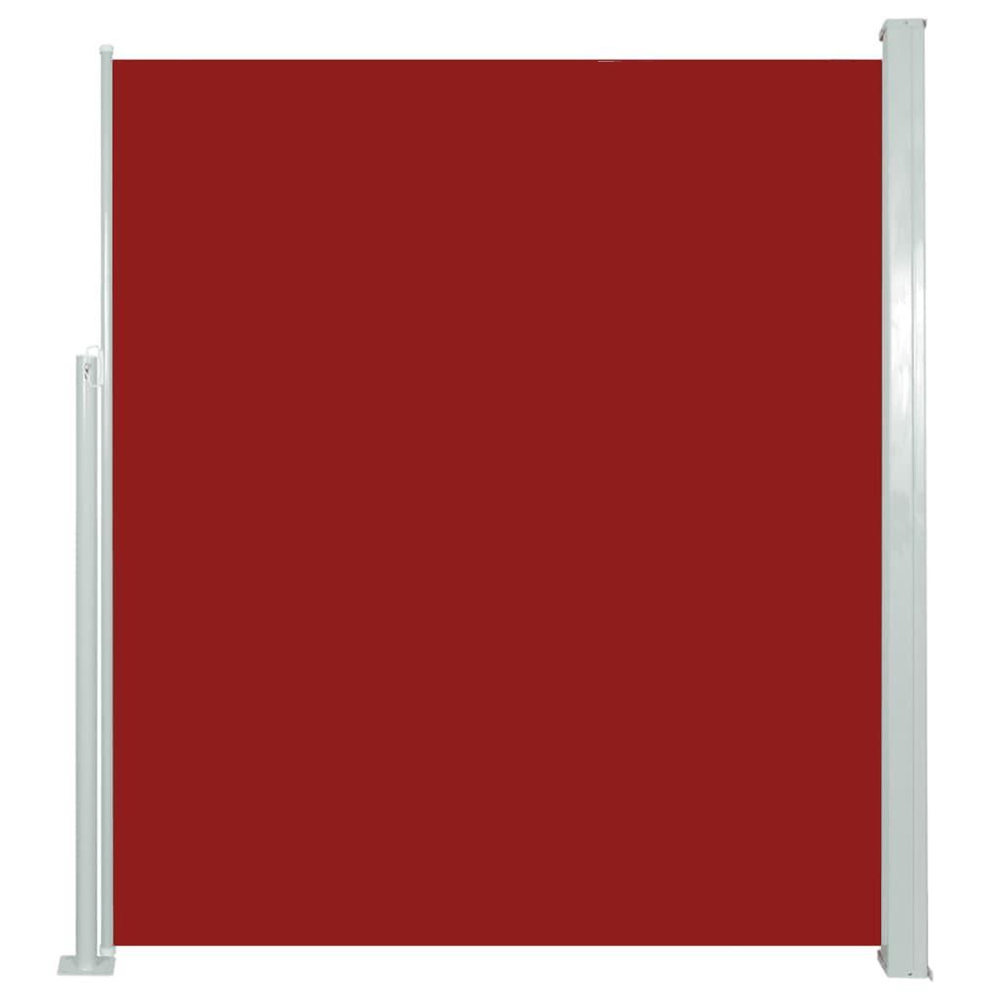 Voir la diapositive 2 : VIDAXL Auvent lateral retractable de patio 160x500 cm Rouge