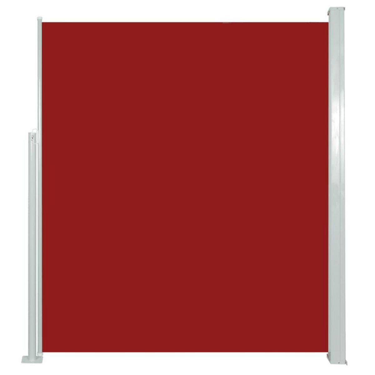 VIDAXL Auvent lateral retractable de patio 160x500 cm Rouge