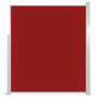 Voir la diapositive 2 : VIDAXL Auvent lateral retractable de patio 160x500 cm Rouge