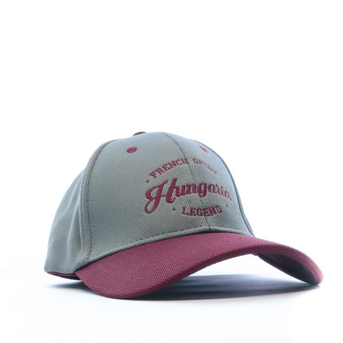 HUNGARIA Casquette gris/bordeaux homme Hungaria Baseball French Sport Legend