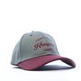 Voir la diapositive 2 : HUNGARIA Casquette gris/bordeaux homme Hungaria Baseball French Sport Legend