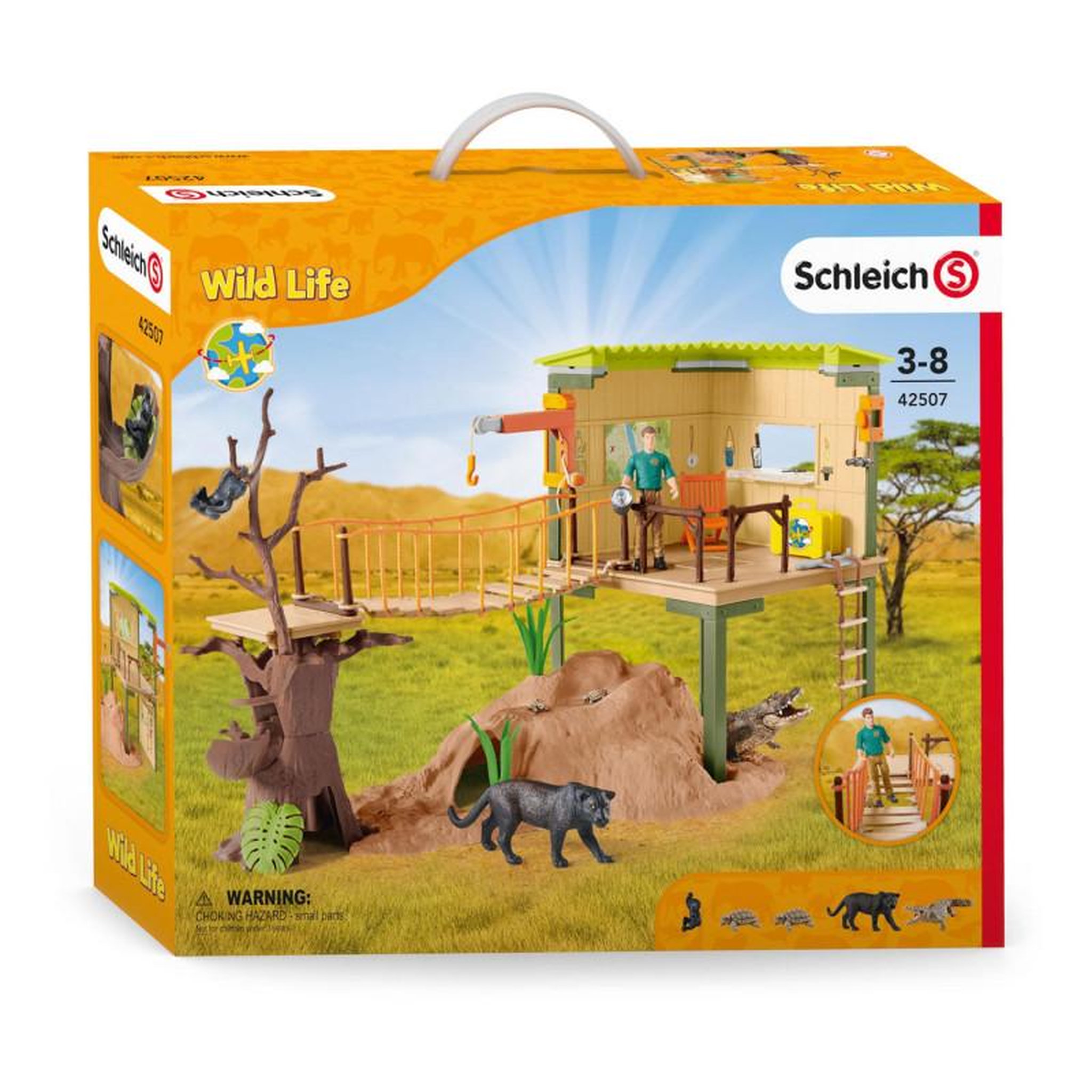 Voir la diapositive 1 : Schleich Schleich Wild Life Range Adventure Station 42507