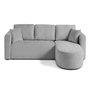 Voir la diapositive 1 : BEST MOBILIER Miro - canapé d'angle réversible - 4 places - convertible avec coffre - en velours texturé