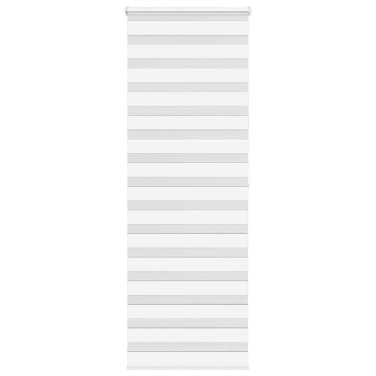 VIDAXL Store zebre blanc 70x200 cm largeur du tissu 65,9 cm polyester