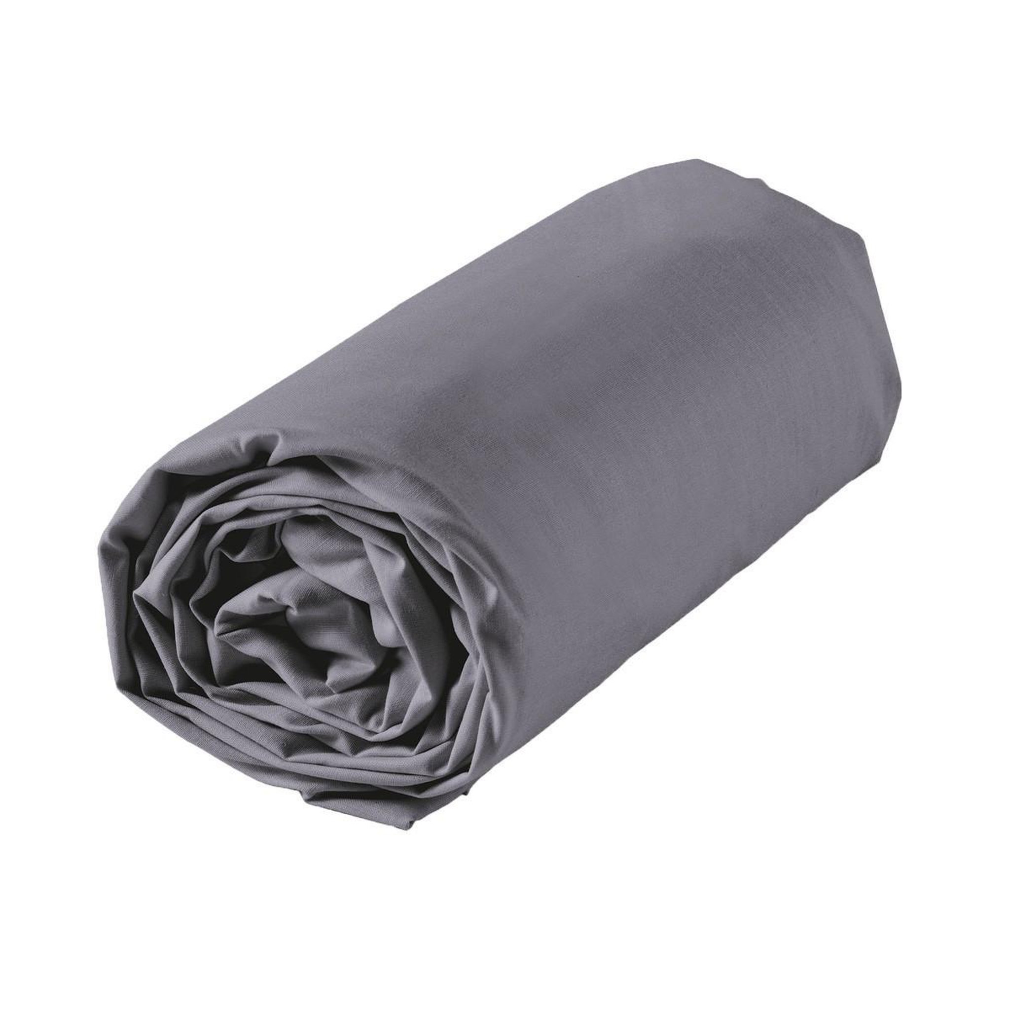 Voir la diapositive 2 : Douceur d'Intérieur Drap housse  lina  140x190cm gris