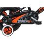 Voir la diapositive 4 : Vélo enfant - Modèle 12  Garçon Street Art pour enfant de 85/100 cm avec stabilisateurs - Guidon type BMX avec mousse décorative - Porte bidon - 1 frein + roues bâtons