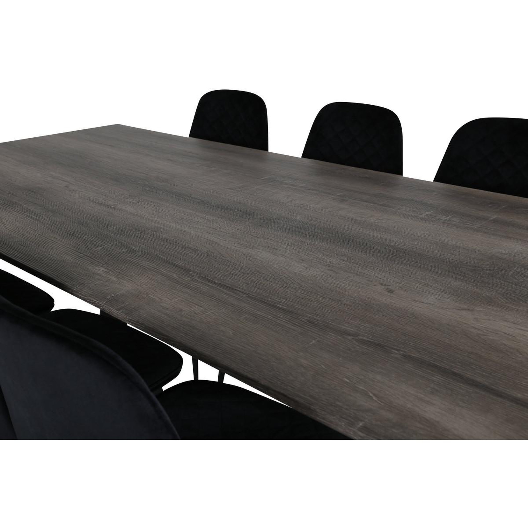 Voir la diapositive 4 : Paris Prix Ensemble table à manger & 6 chaises design  marina & polar  180cm naturel & noir