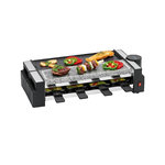 CLATRONIC Appareil à raclette Clatronic RG 3678 noir avec plaque en pierre naturelle