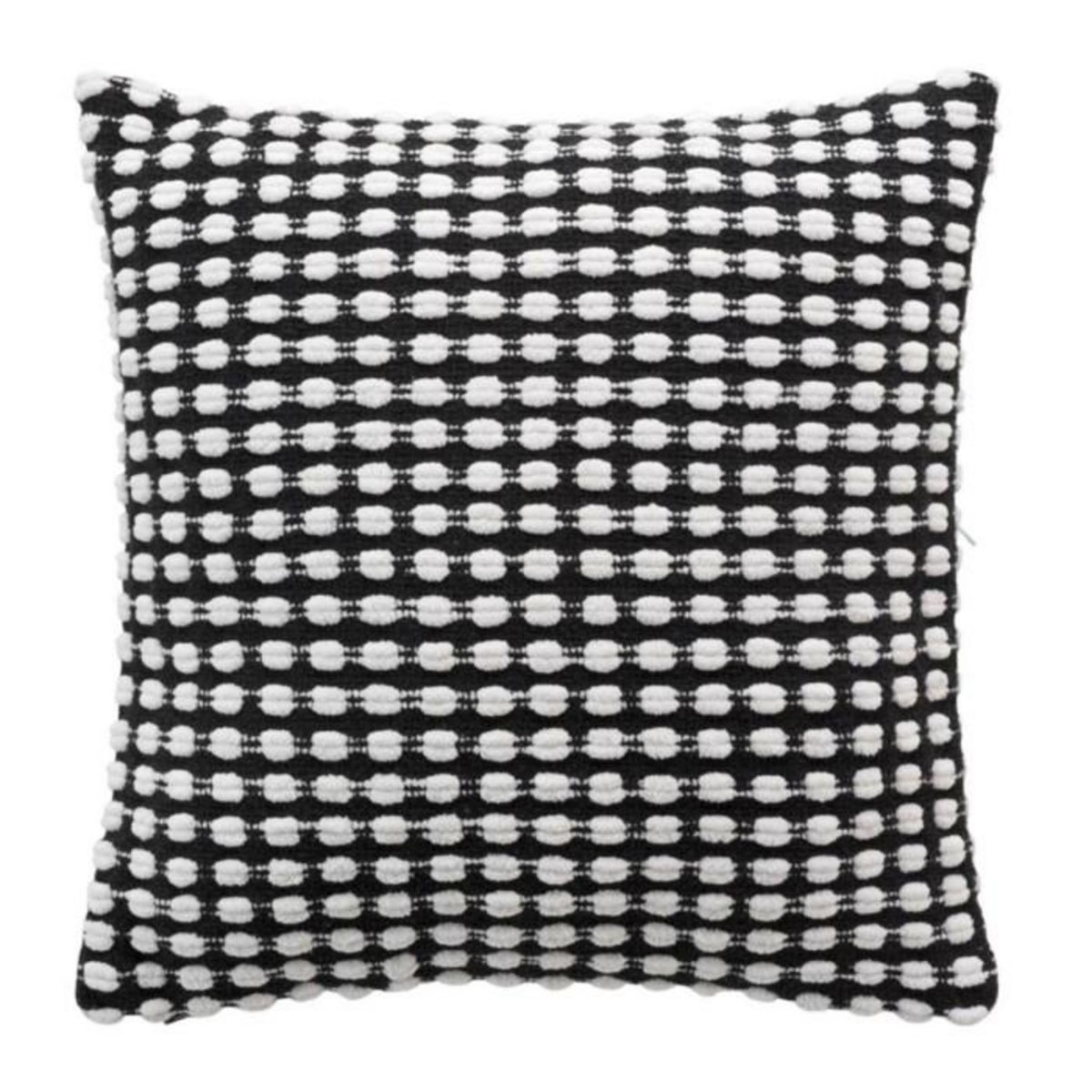 Paris Prix Housse de Coussin Déco  Greta  40x40cm Noir