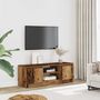 Voir la diapositive 3 : VIDAXL Meuble TV vieux bois 102x30x36 cm bois d'ingenierie
