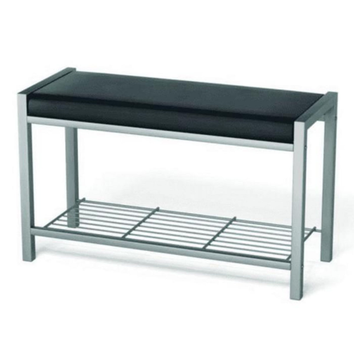 Paris Prix Range-Chaussures Effet Cuir  Paula  80cm Noir