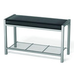 Paris Prix Range-Chaussures Effet Cuir  Paula  80cm Noir