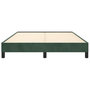 Voir la diapositive 5 : VIDAXL Cadre de lit sans matelas vert fonce 140x200 cm velours