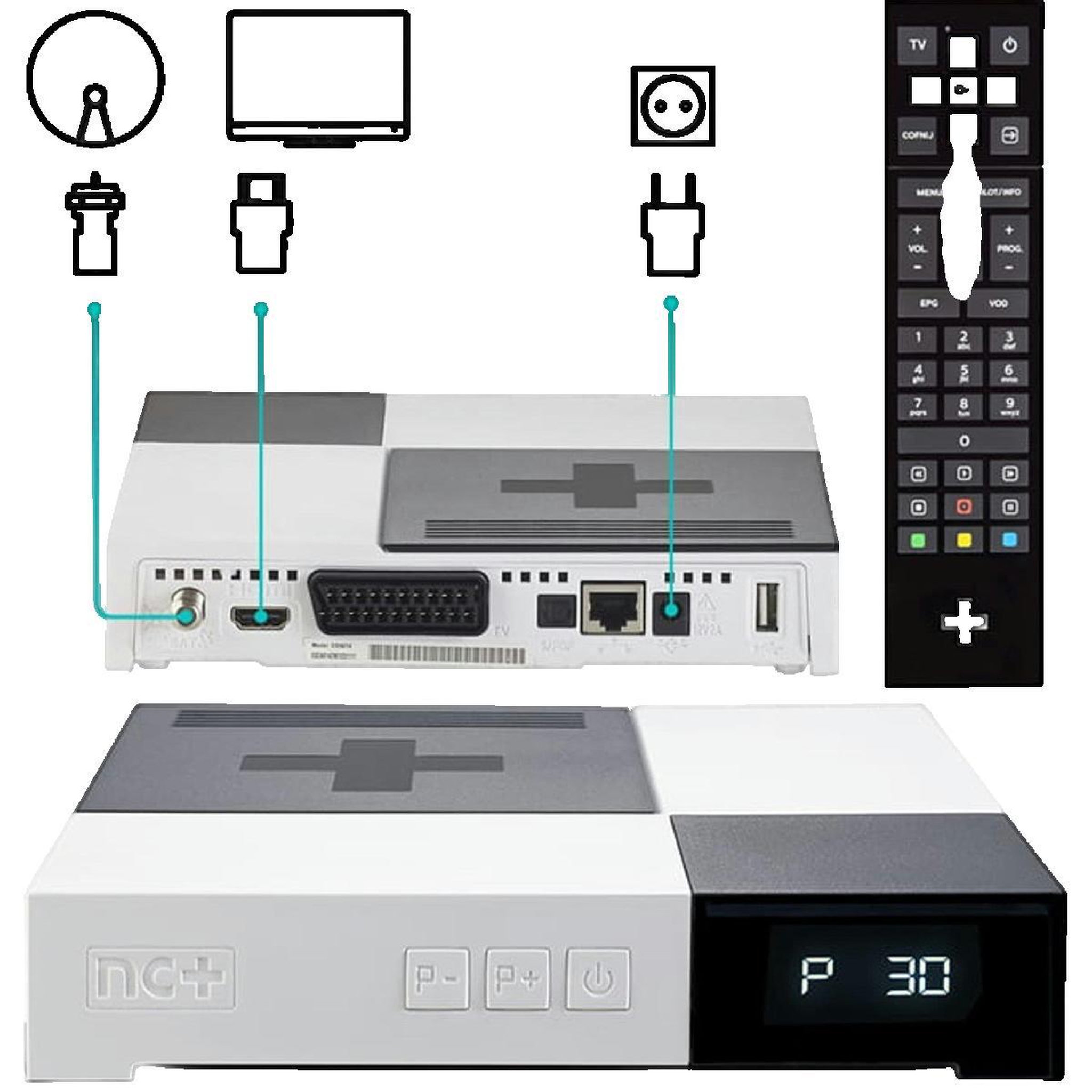 Voir la diapositive 2 : Canal Toys Décodeur Canal Sagemcom DSIW74 HD