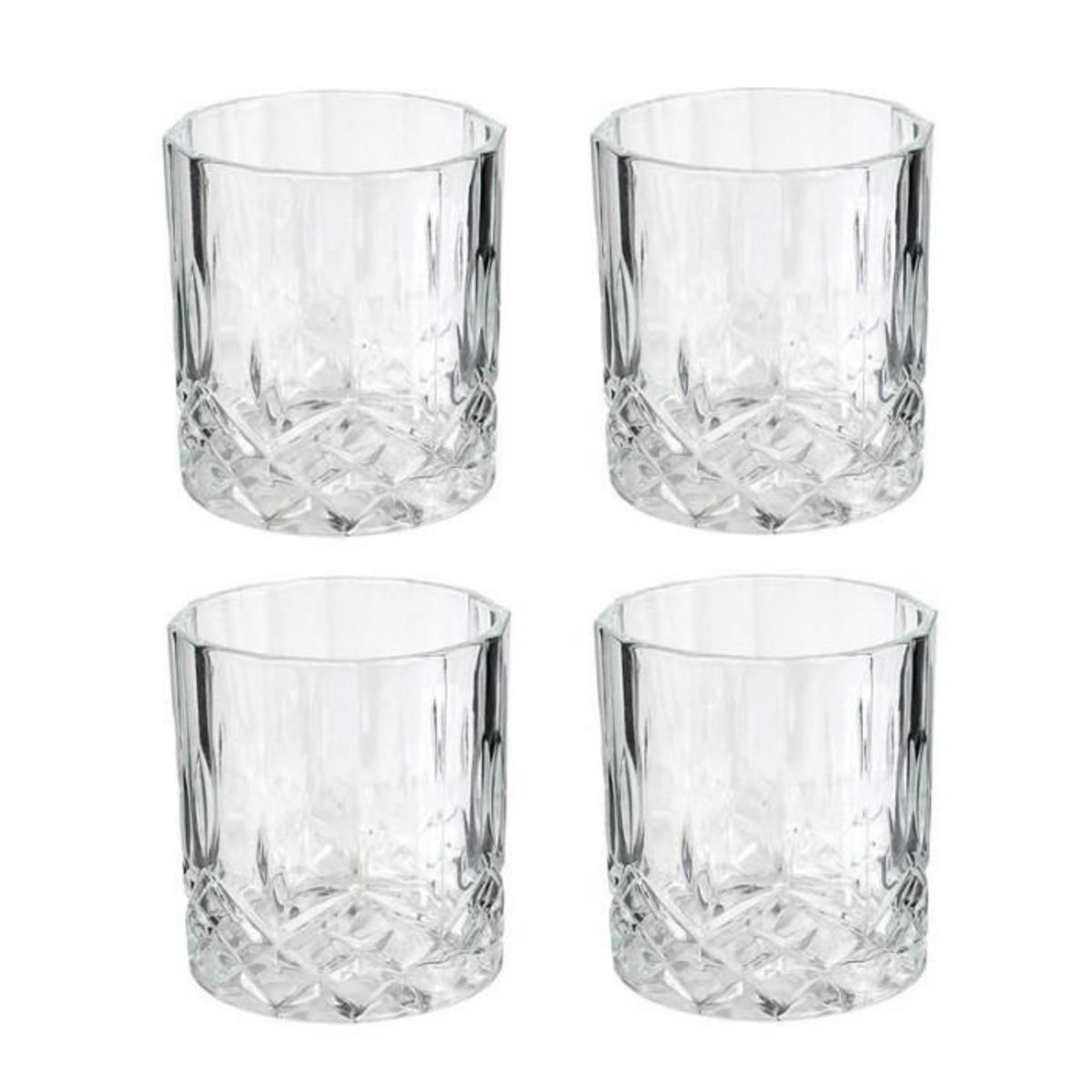 Paris Prix Coffret Bouteille & Verres  Whisky  24cm Transparent