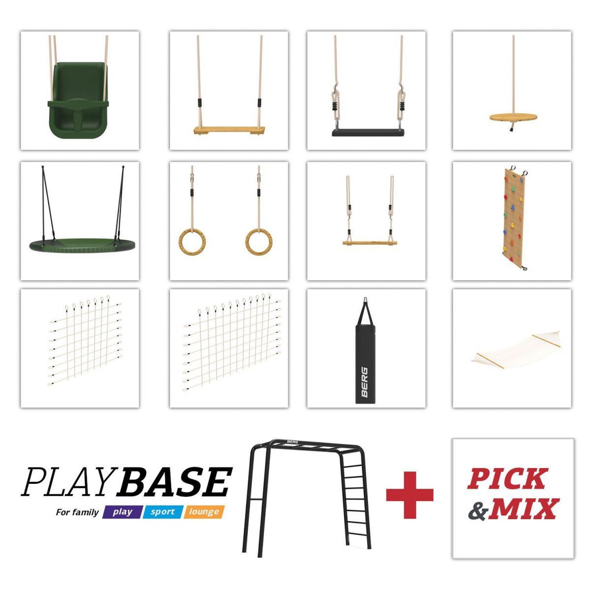 Voir la diapositive 2 : Berg Playbase Siège de balançoire en bois