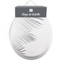 Voir la diapositive 2 : Paris Prix Abattant WC Imprimé  Orbella  47cm Blanc & Argent