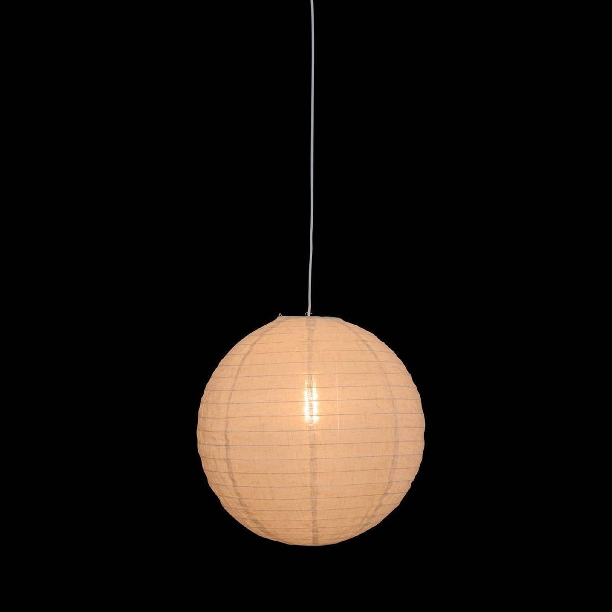 Voir la diapositive 5 : ATMOSPHERA Lanterne japonaise boule  jordy  43cm blanc