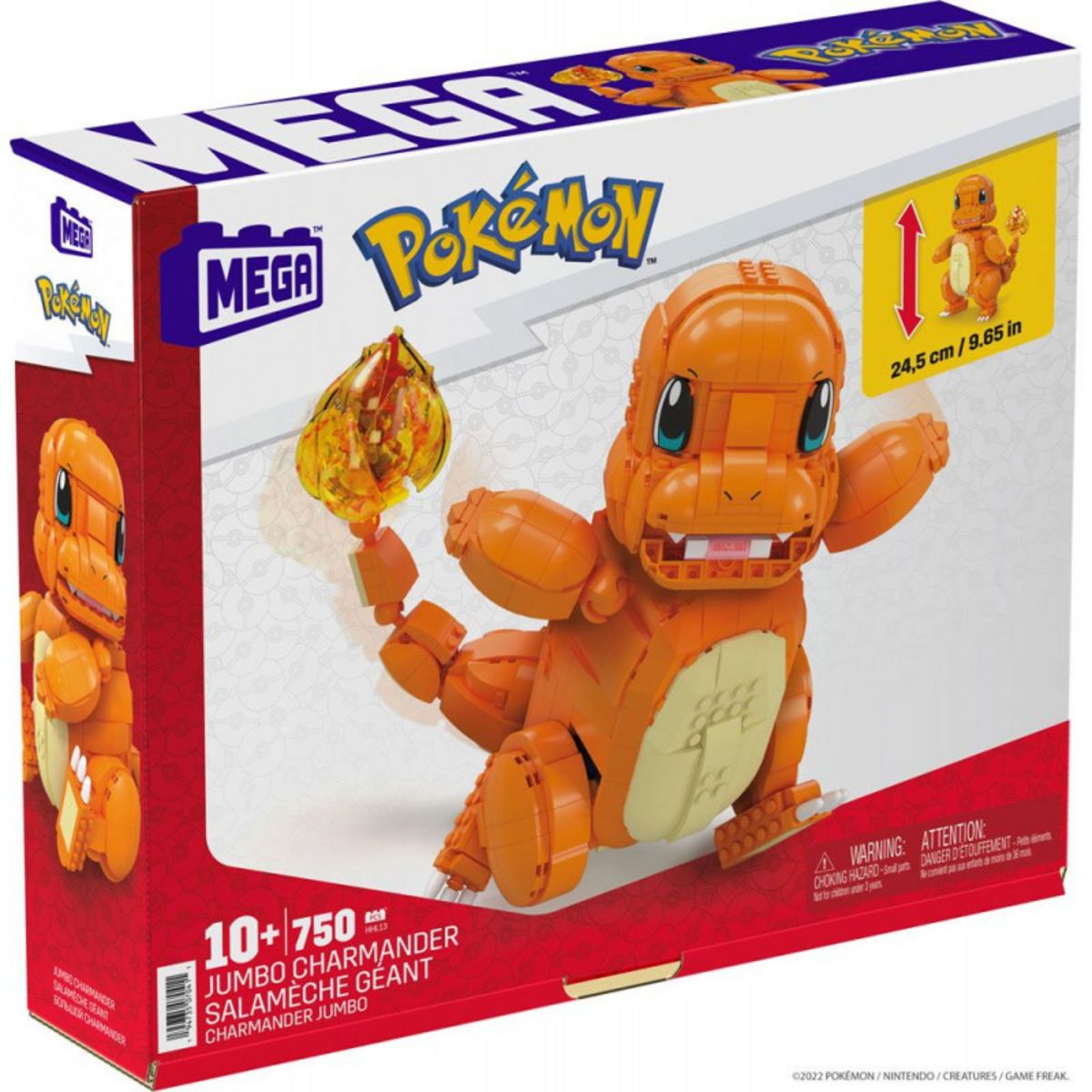 MATTEL Pokémon Salamèche géant à construire 24cm