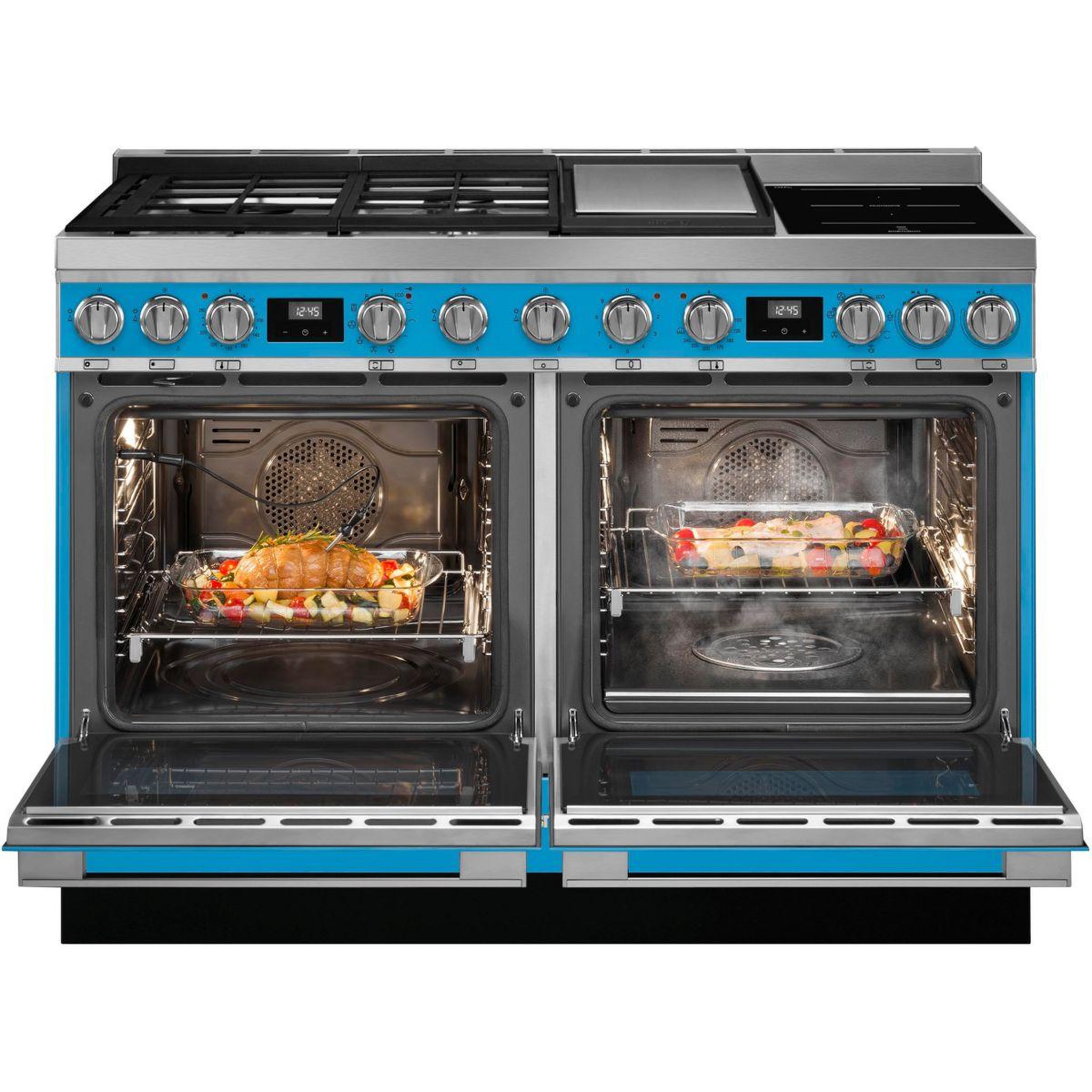 Voir la diapositive 5 : SMEG Piano de cuisson mixte cpf120igmpt